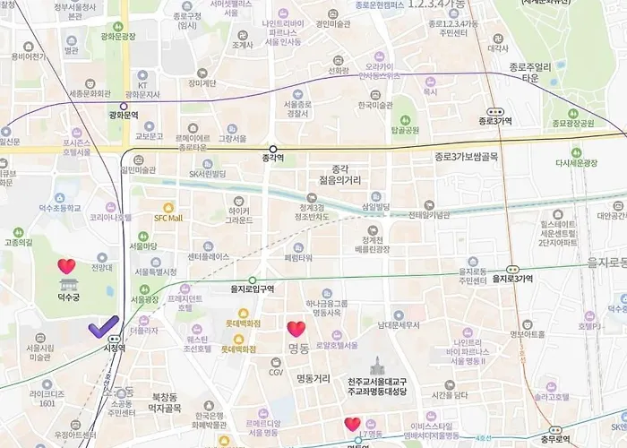The 23-mantova, Family Suite, Big Room, 명동도보8분 アパート ソウル特別市